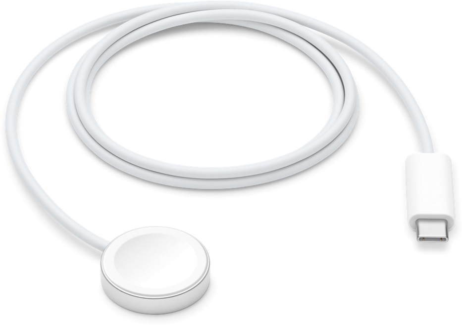 Зарядний пристрій Apple Watch Magnetic Fast Charger to USB-C Cable 1 м White (MLWJ3ZM/A)
