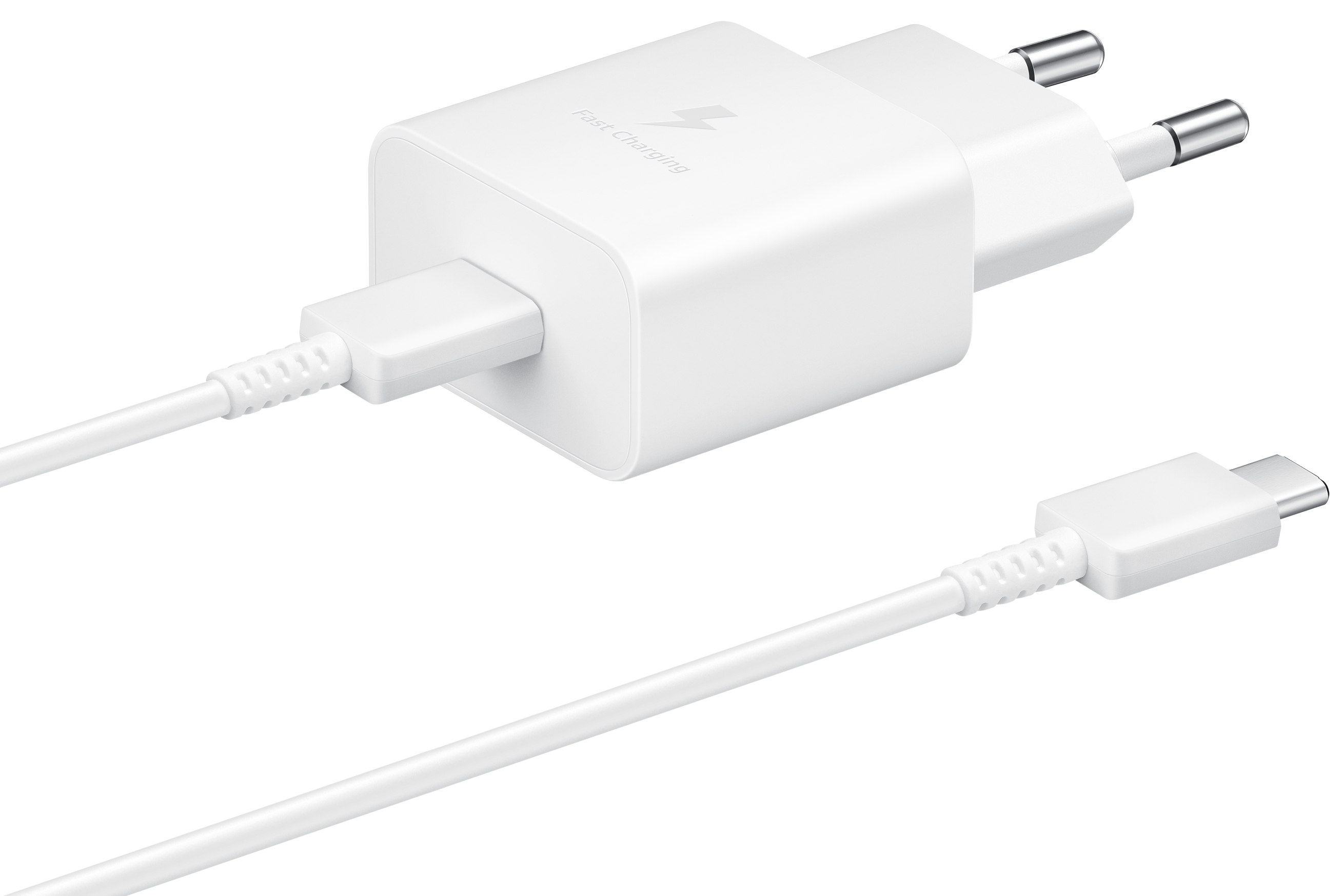 Сетевое зарядное устройство Samsung 15W Power Adapter Type-C+Cable White (EP-T1510XWEGRU) цена 0 грн - фотография 2