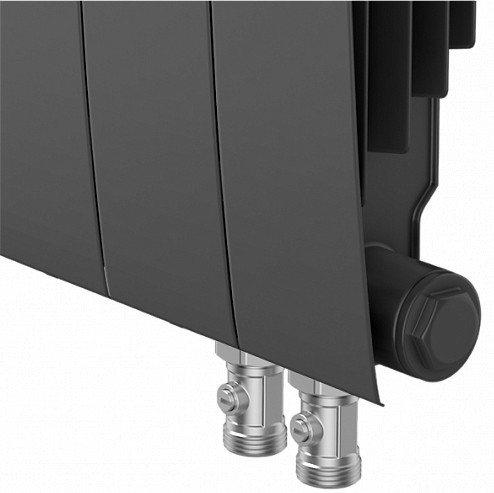 Радіатор для опалення Royal Thermo BiLiner 500 /Noir Sable VR - 10 секцій (HC-1346239) ціна 6499.00 грн - фотографія 2
