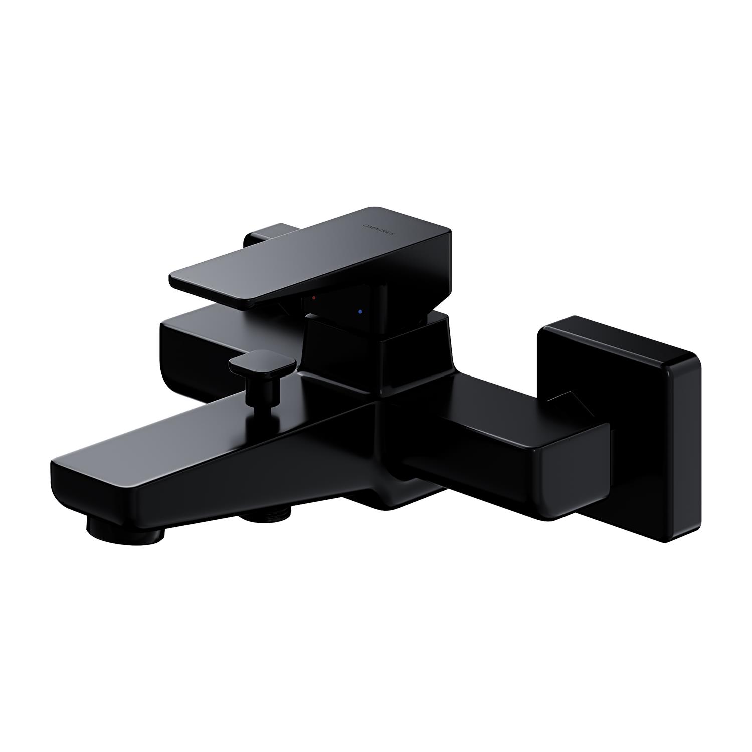 Черный смеситель для ванны Omnires Parma Black Mat PM7430BL