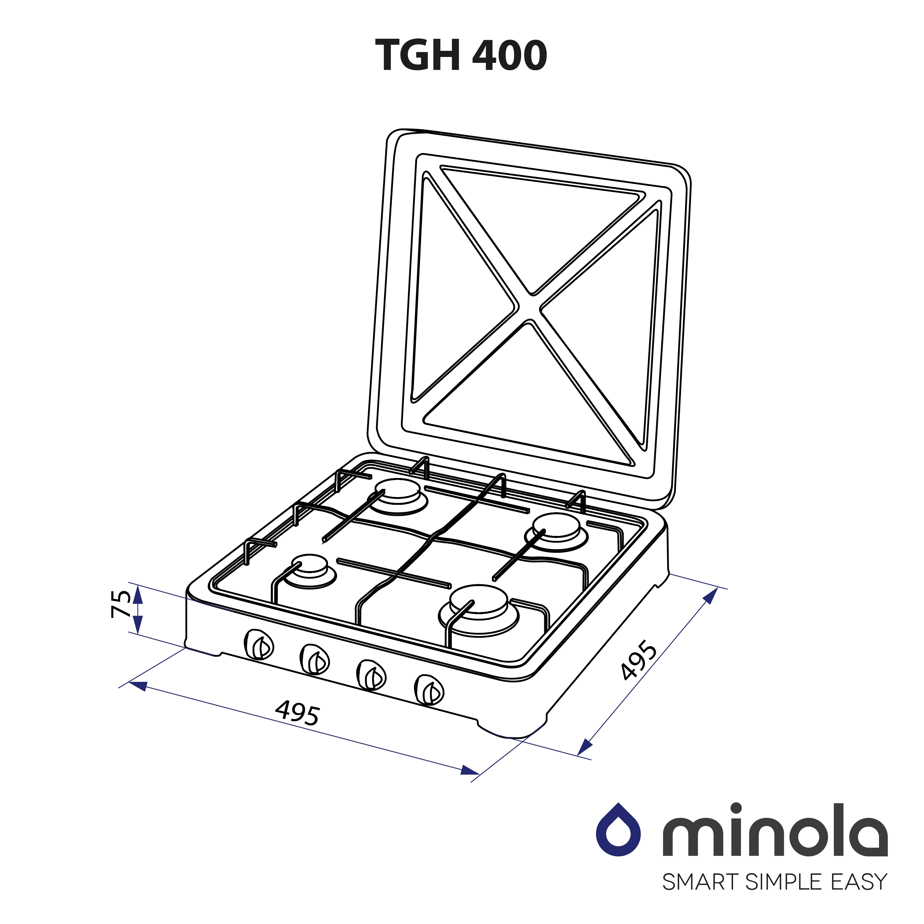 Плита настольная Minola TGH 400 WH характеристики - фотография 7