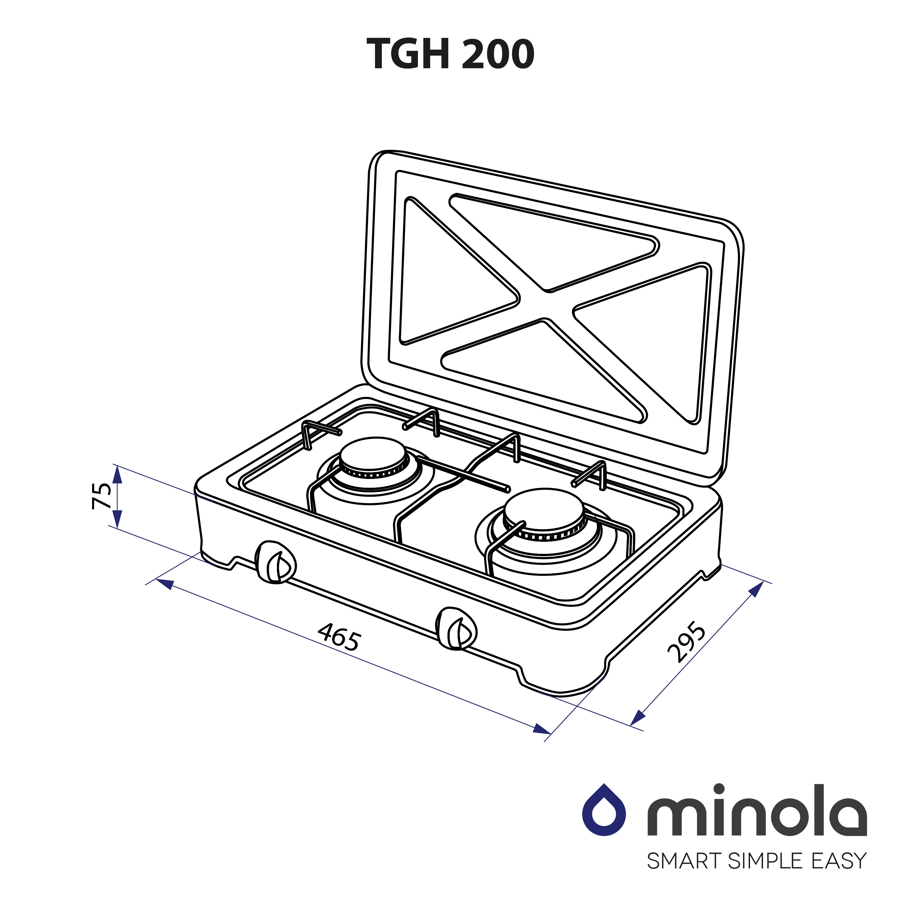 Плита настільна Minola TGH 200 BR характеристики - фотографія 7