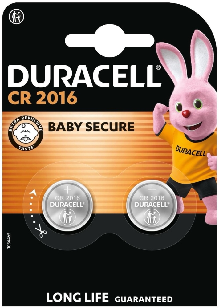 Duracell 2016 3V (DL2016/CR2016) 2 шт. (5000394045736)