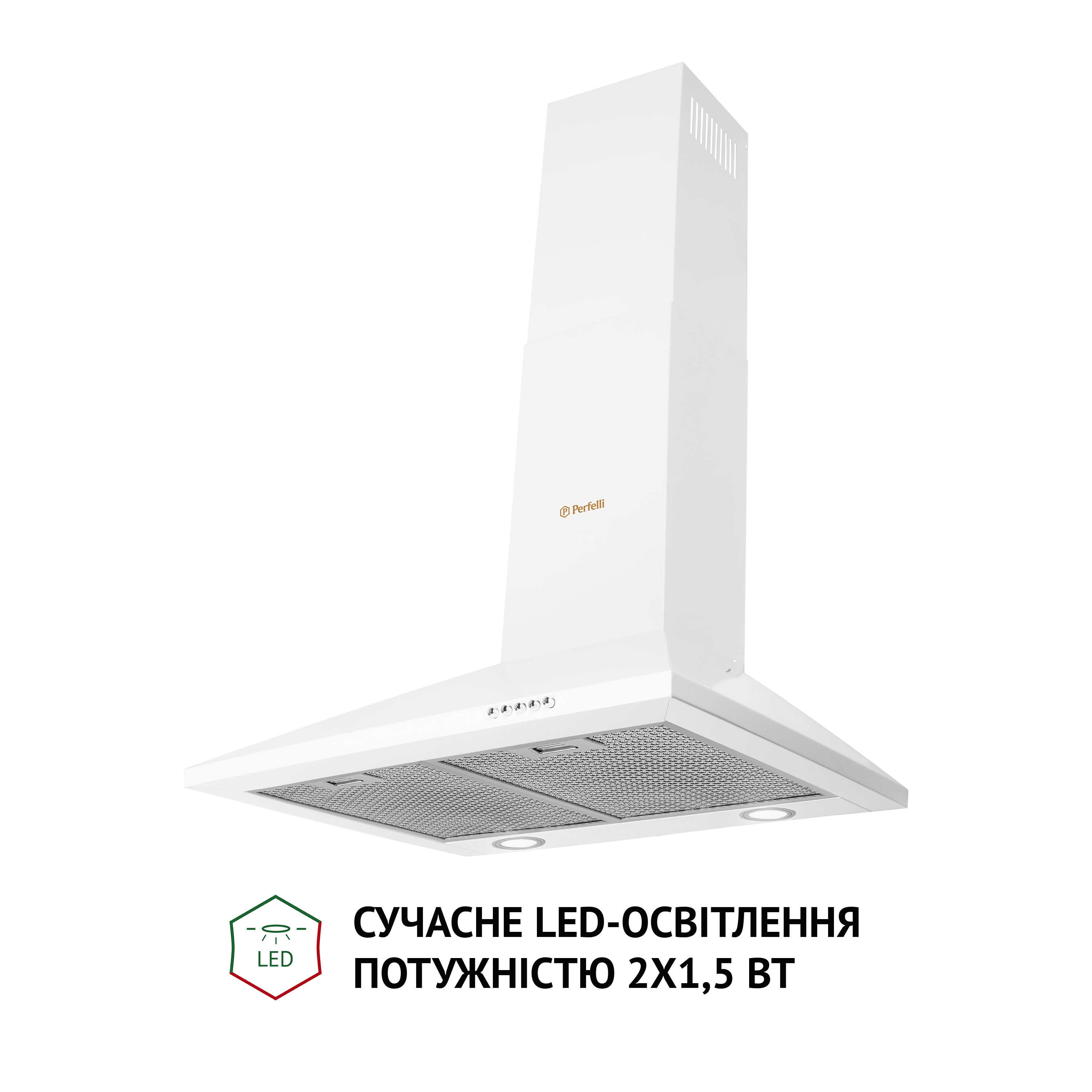 в продажу Витяжка купольна  Perfelli K 6610 WH 1000 LED - фото 3