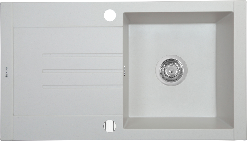 Мийка кухонна гранітна Perfelli TINETTO PGT 114-76 WHITE в інтернет-магазині, головне фото