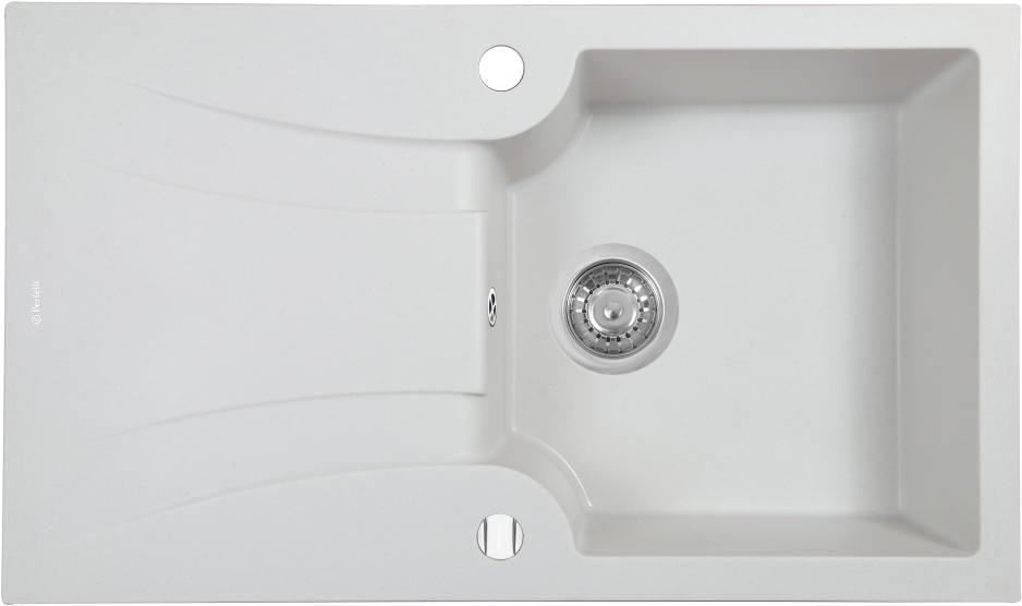 Мийка кухонна гранітна Perfelli FELICINETTO PGF 114-78 WHITE в інтернет-магазині, головне фото