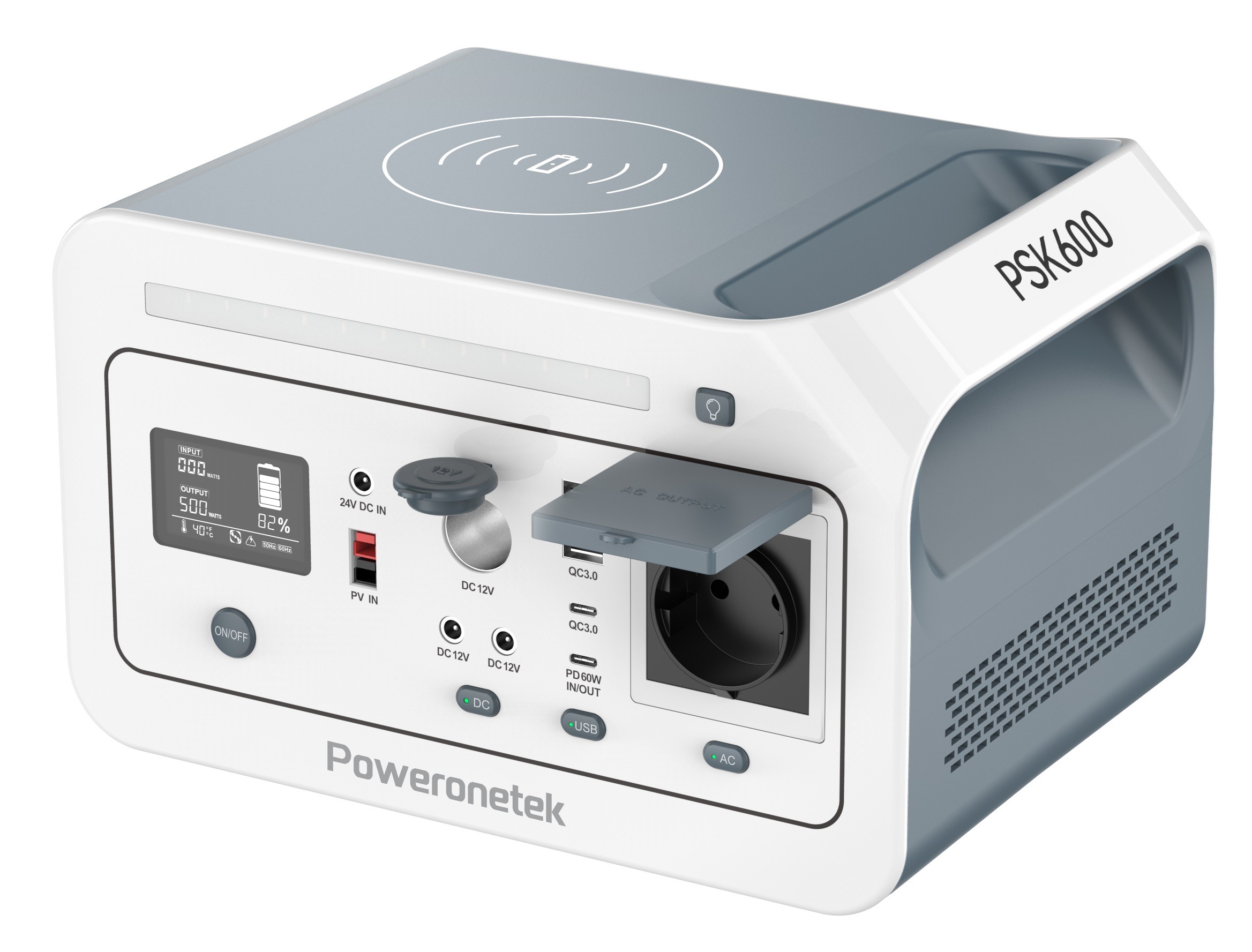 Портативная зарядная станция Poweronetek PSK600 цена 9999.00 грн - фотография 2