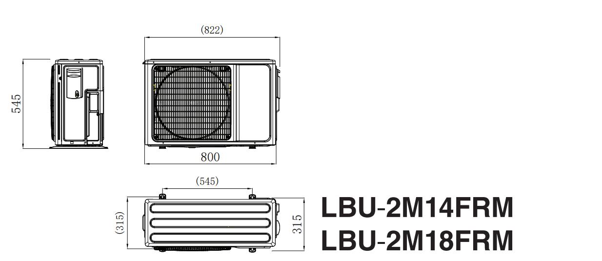 Leberg Multi R32 LBU-2M18FRM Габаритные размеры