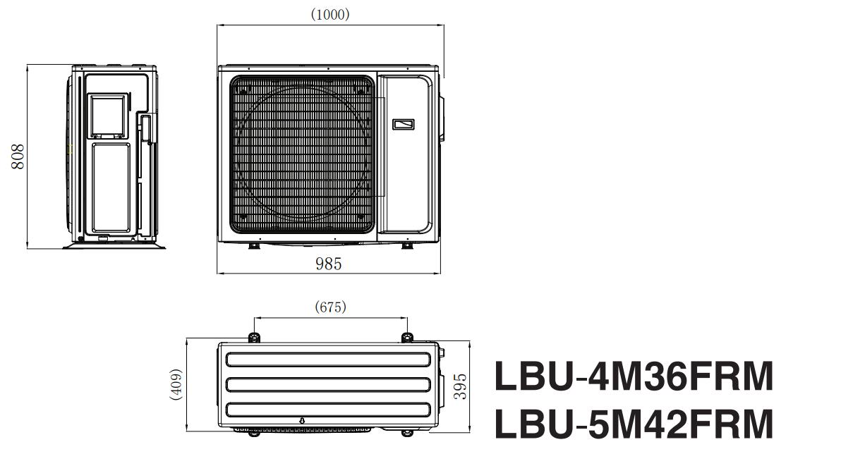Leberg Multi R32 LBU-4M36FRM Габаритные размеры