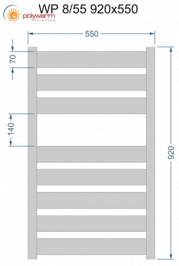 Polywarm WP8/55 Габаритные размеры