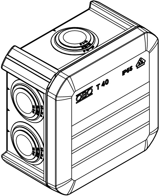OBO Bettermann T 40 FR plug-in seal  (2007320) Габаритные размеры