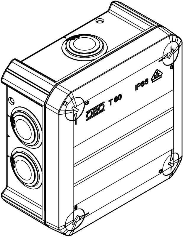 OBO Bettermann T 60, plug-in seal (2007061) Габаритні розміри