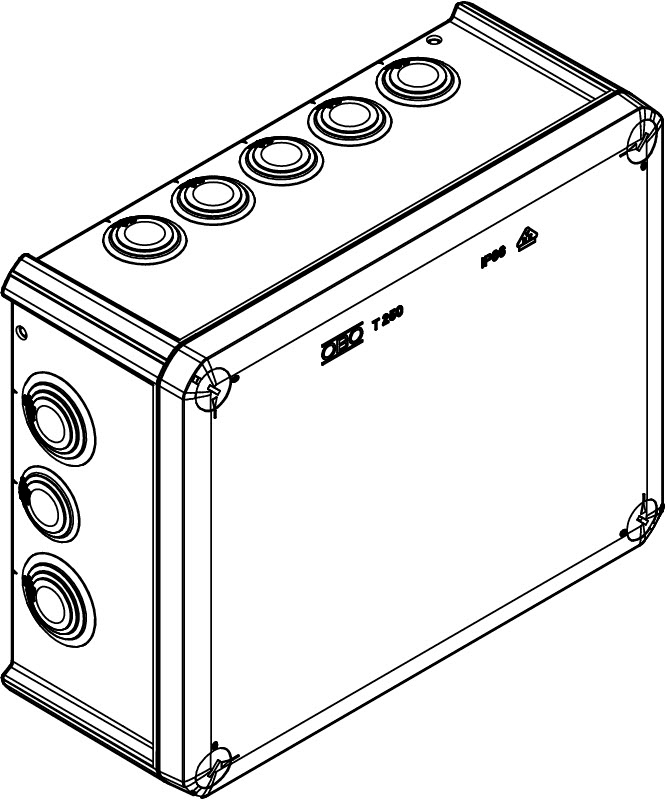 OBO Bettermann T 250, plug-in seal (2007109) Габаритні розміри