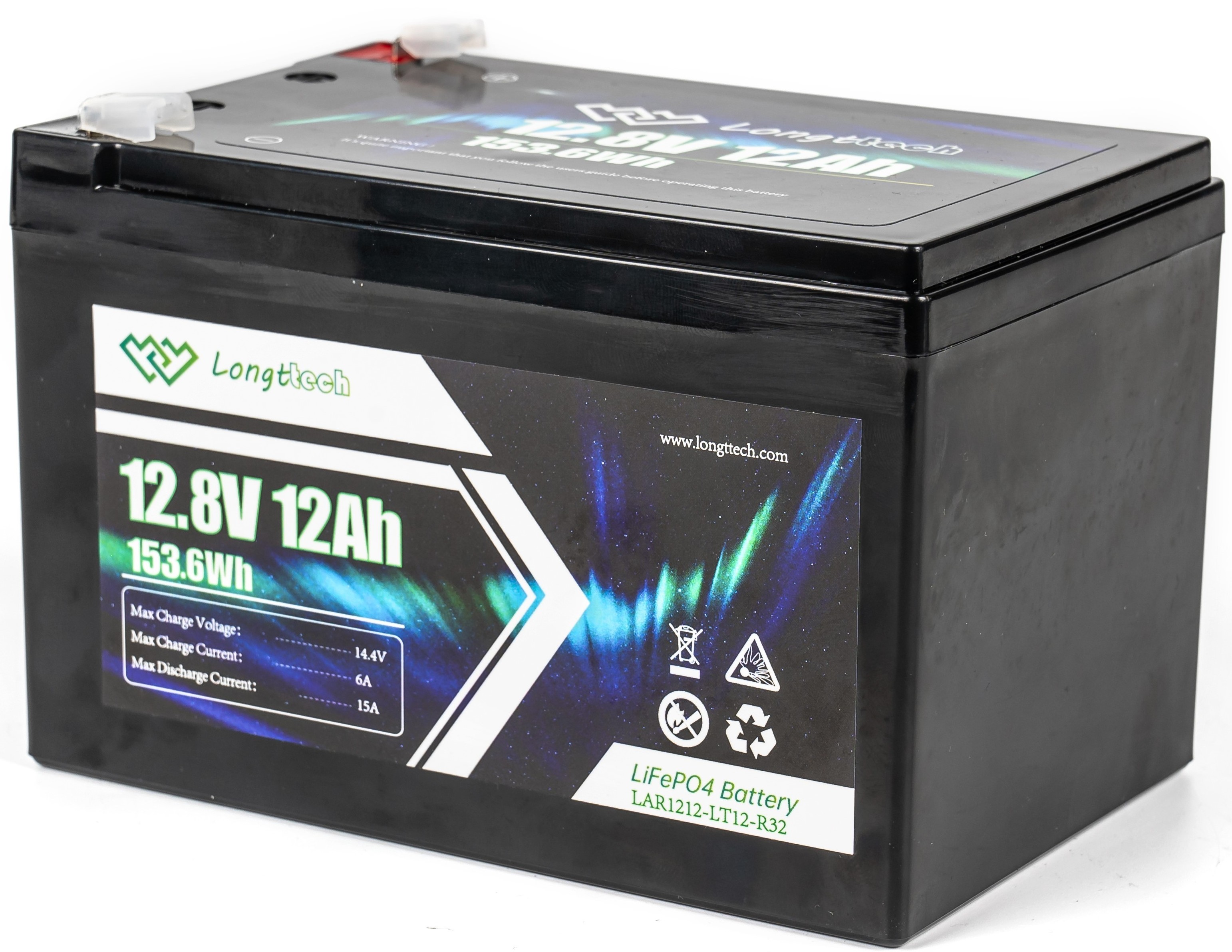 в продаже Аккумуляторная батарея Longttech LAR1212-LT12-R32 LiFePo4 12.8V 12Ah - фото 3