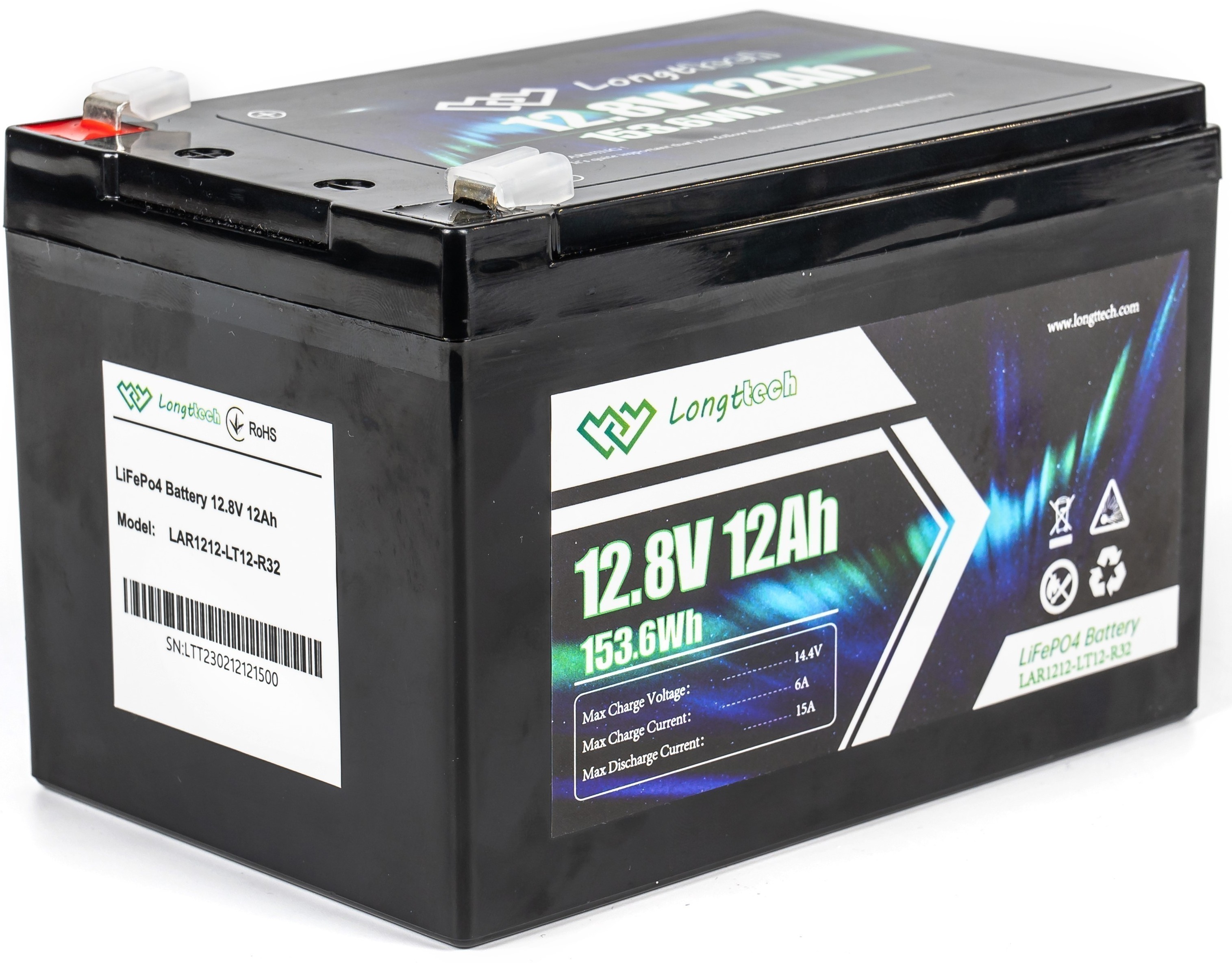 продаём Longttech LAR1212-LT12-R32 LiFePo4 12.8V 12Ah в Украине - фото 4