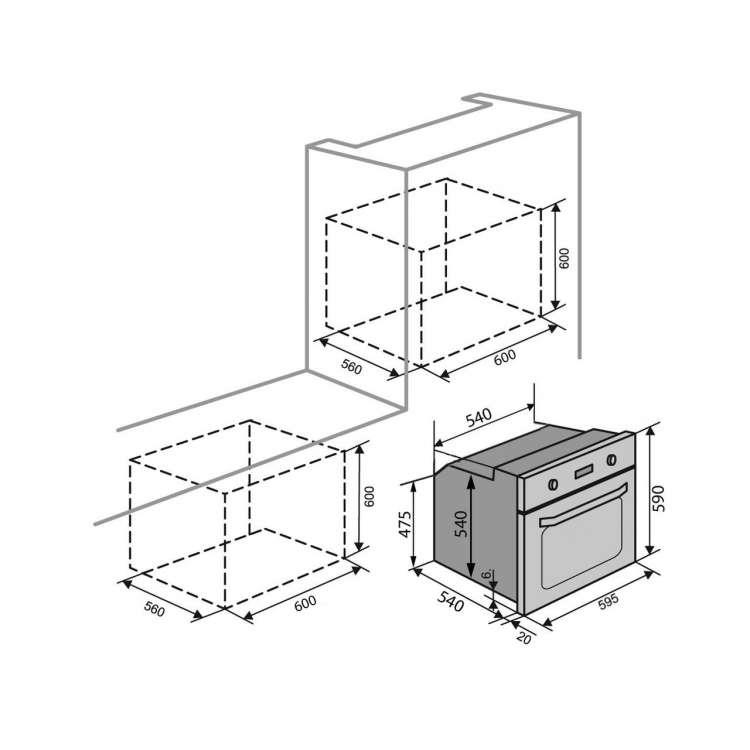 Ventolux Veneto 6 MT (IV/RB) Габаритные размеры