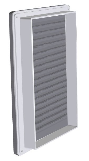 Решітка вентиляційна Airroxy AKUzSs 140x140 grey (02-337) ціна 162 грн - фотографія 2