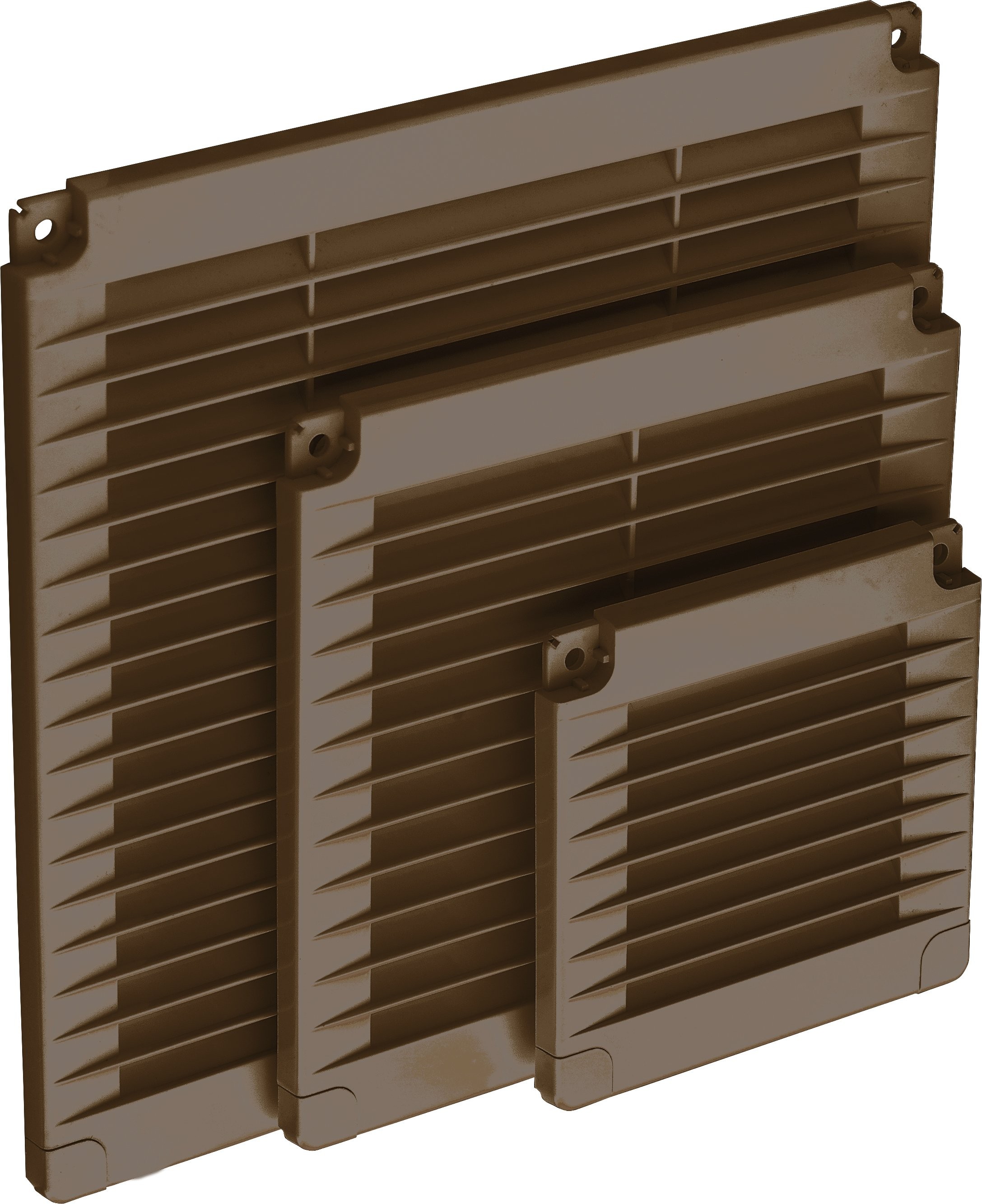 Решітка вентиляційна Airroxy 100x100 brown (02-315)