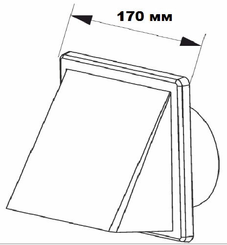 Airroxy 80-150 graphite (02-371GR) Габаритні розміри