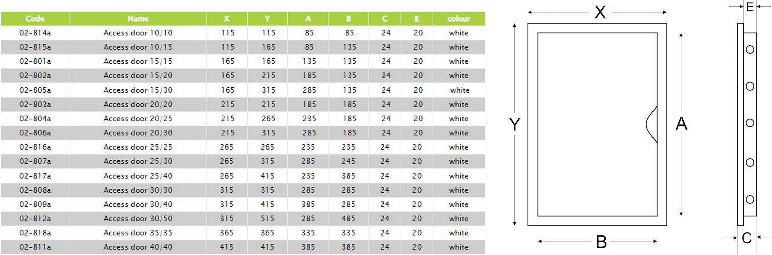 Airroxy 30/40 (02-809A) Габаритні розміри
