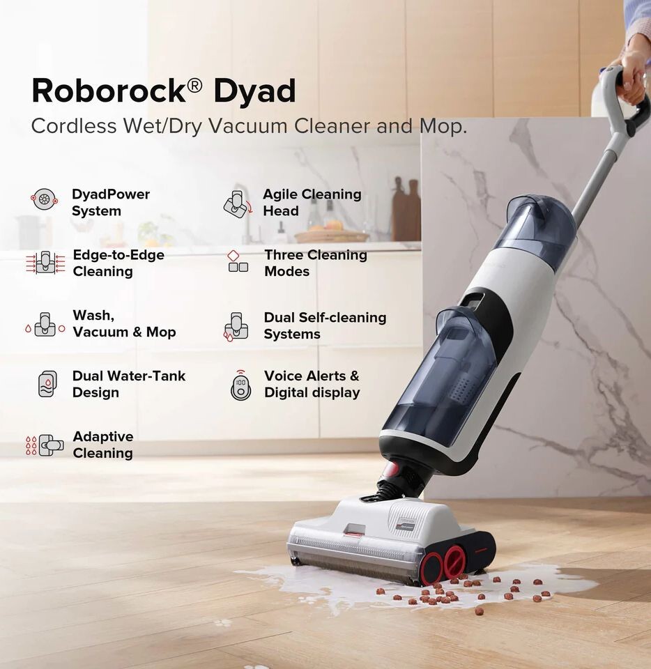в продаже Пылесос  RoboRock Dyad Wet and Dry Vacuum Cleaner - фото 3