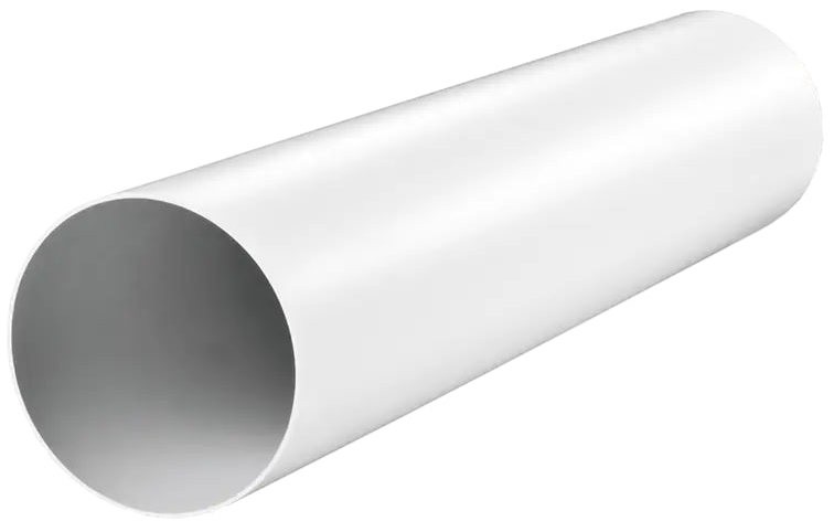 Вентиляционная труба пластиковая 125 мм Airroxy 125мм, 1м (02-478)