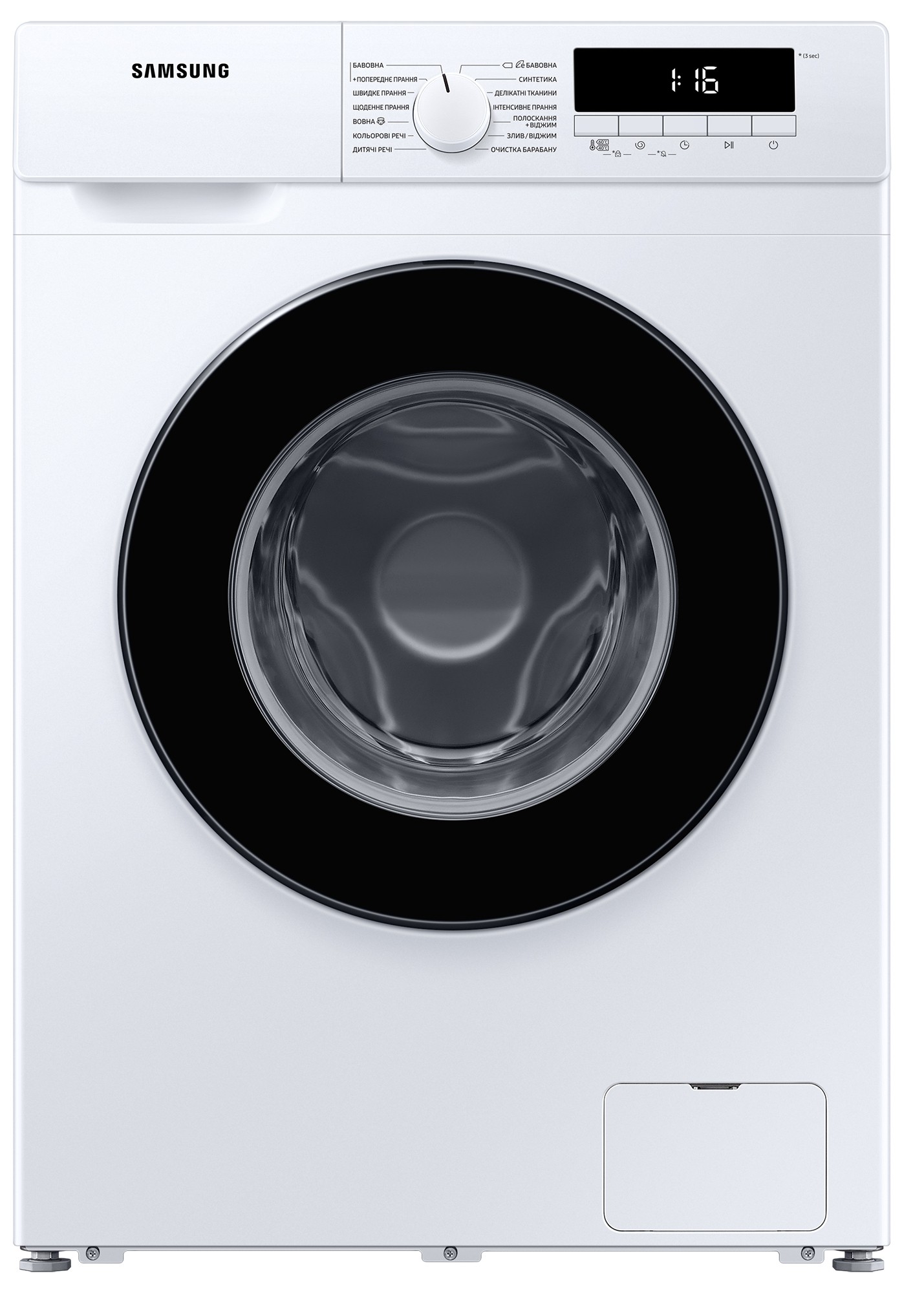 Характеристики пральна машина Samsung WW80T3040BW/UA