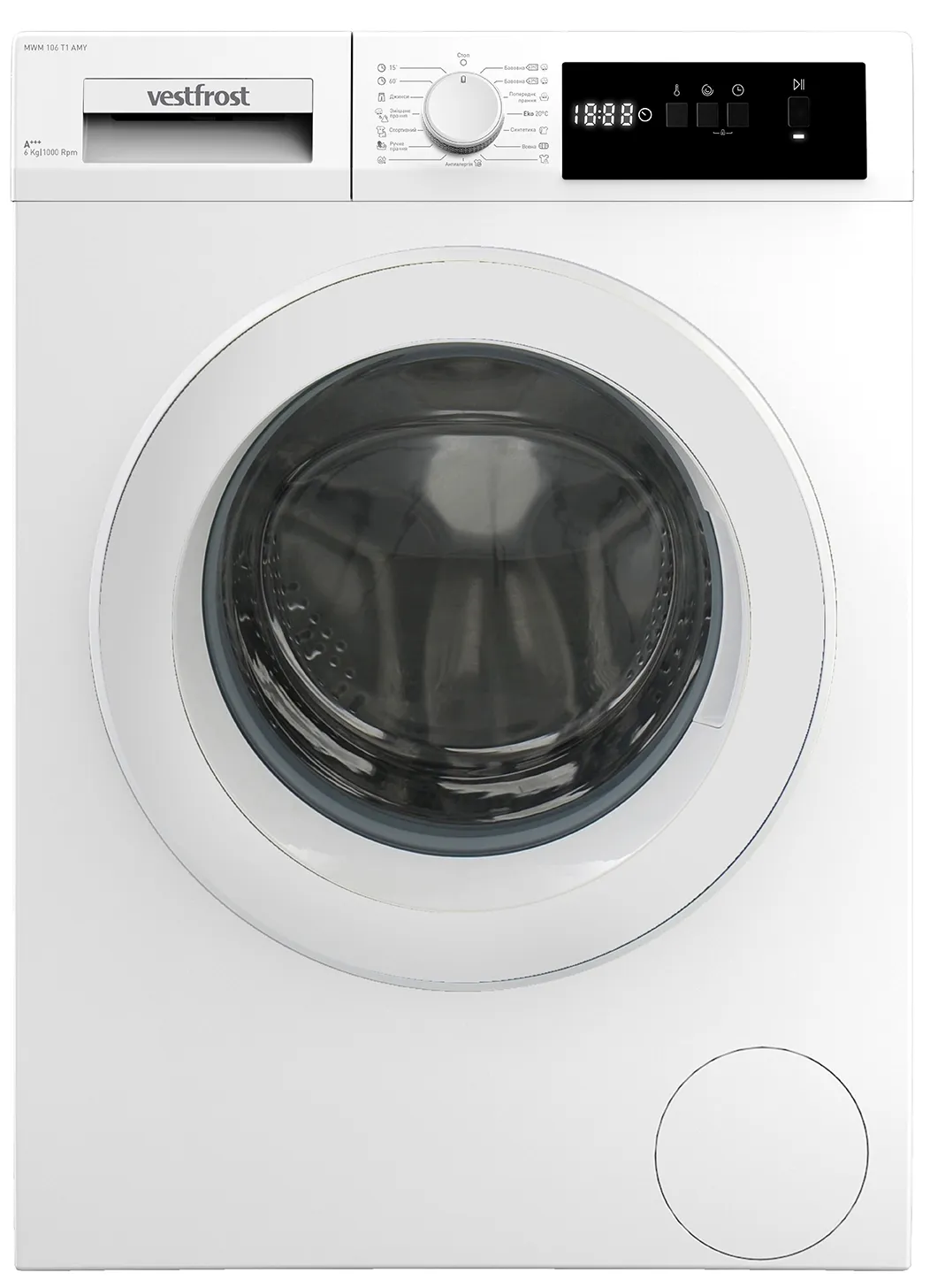 Характеристики пральна машина Vestfrost MWM 106 T1 AMY
