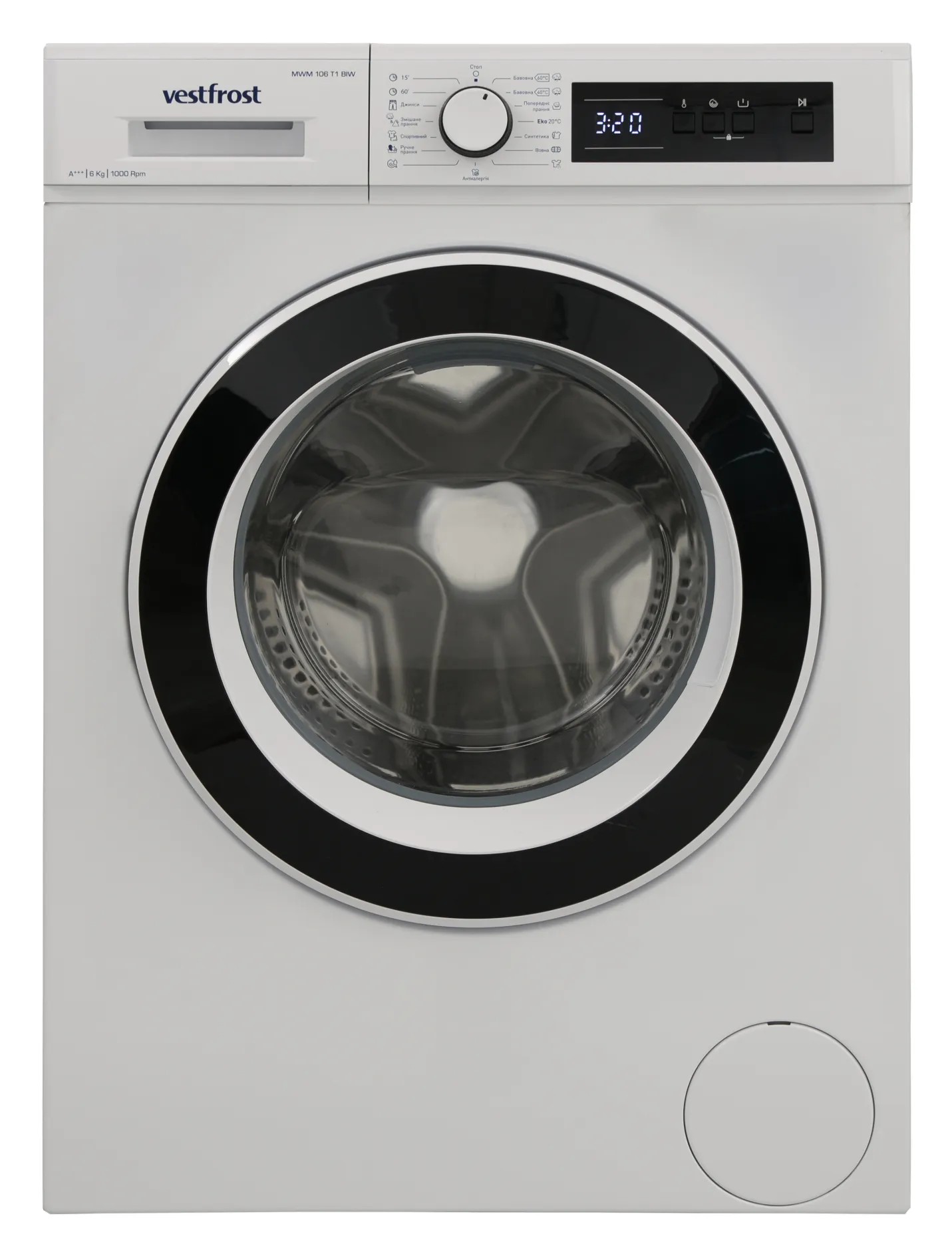 Окремостояча пральна машина Vestfrost MWM 106 T1 BIW