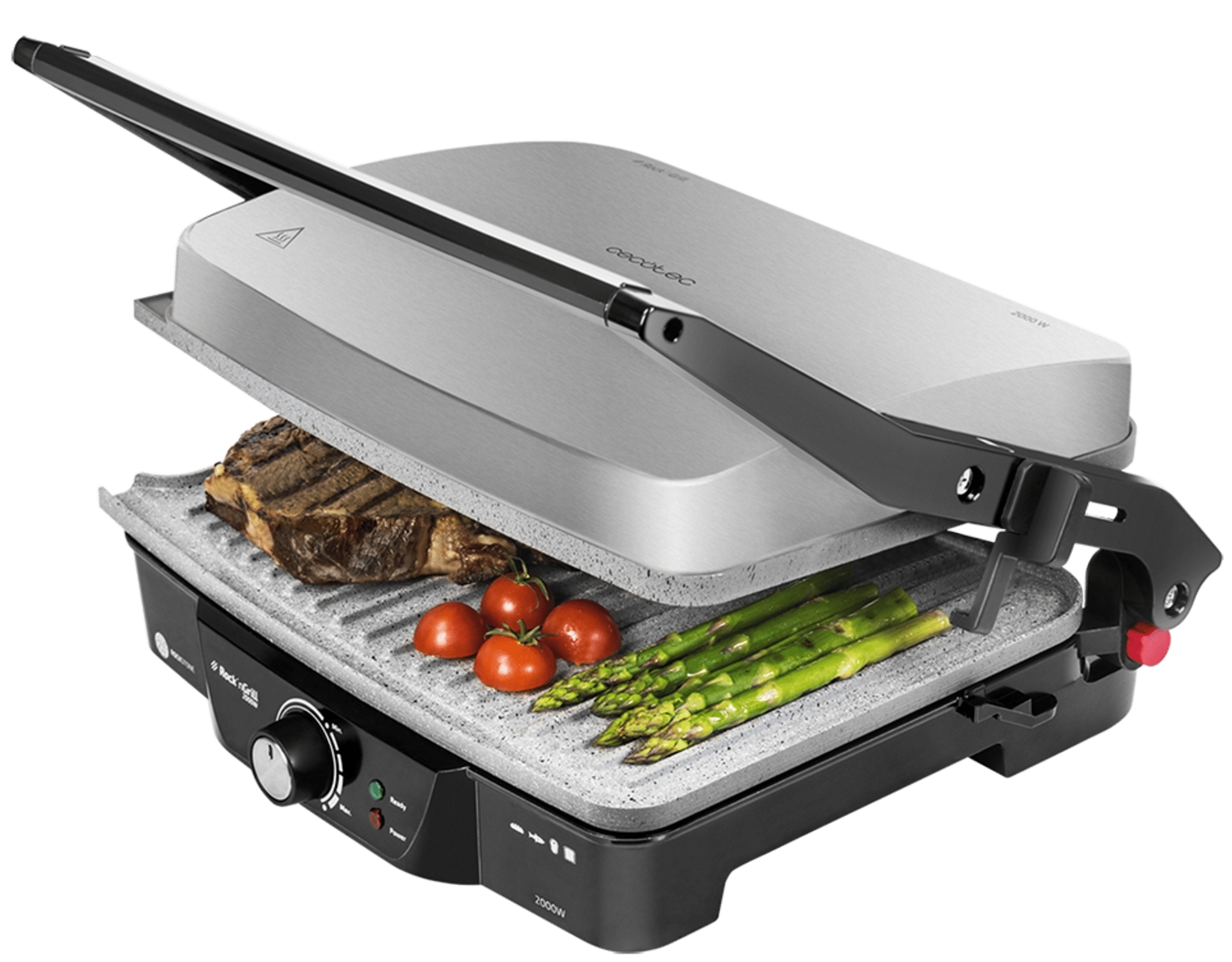 Электрогриль Cecotec Rock"nGrill 2000 W CCTC-03025 (8435484030250) цена 2299.00 грн - фотография 2