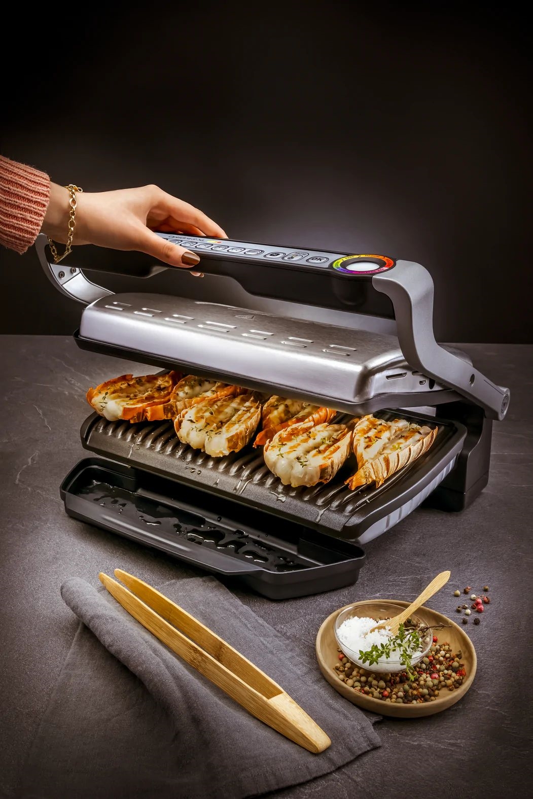 в асортименті Електрогриль Tefal GC724D12 OptiGrill+ XL в магазині - фото 18