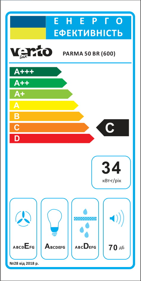 Кухонна витяжка Ventolux PARMA 50 BR (600) інструкція - зображення 6