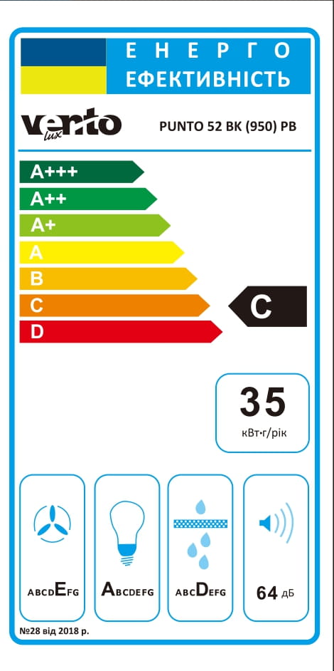 Кухонна витяжка Ventolux PUNTO 52 BK (950) PB інструкція - зображення 6