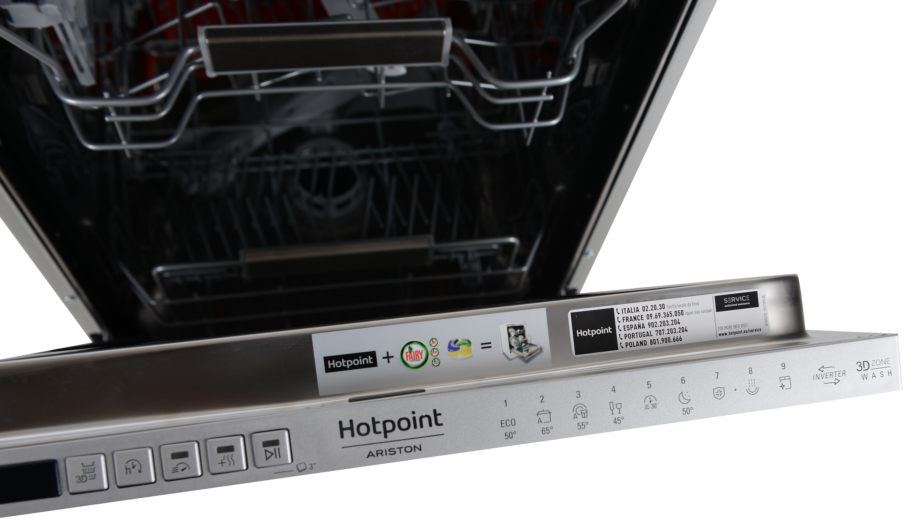 обзор товара Посудомоечная машина Hotpoint Ariston HSIO3O23WFE - фотография 12
