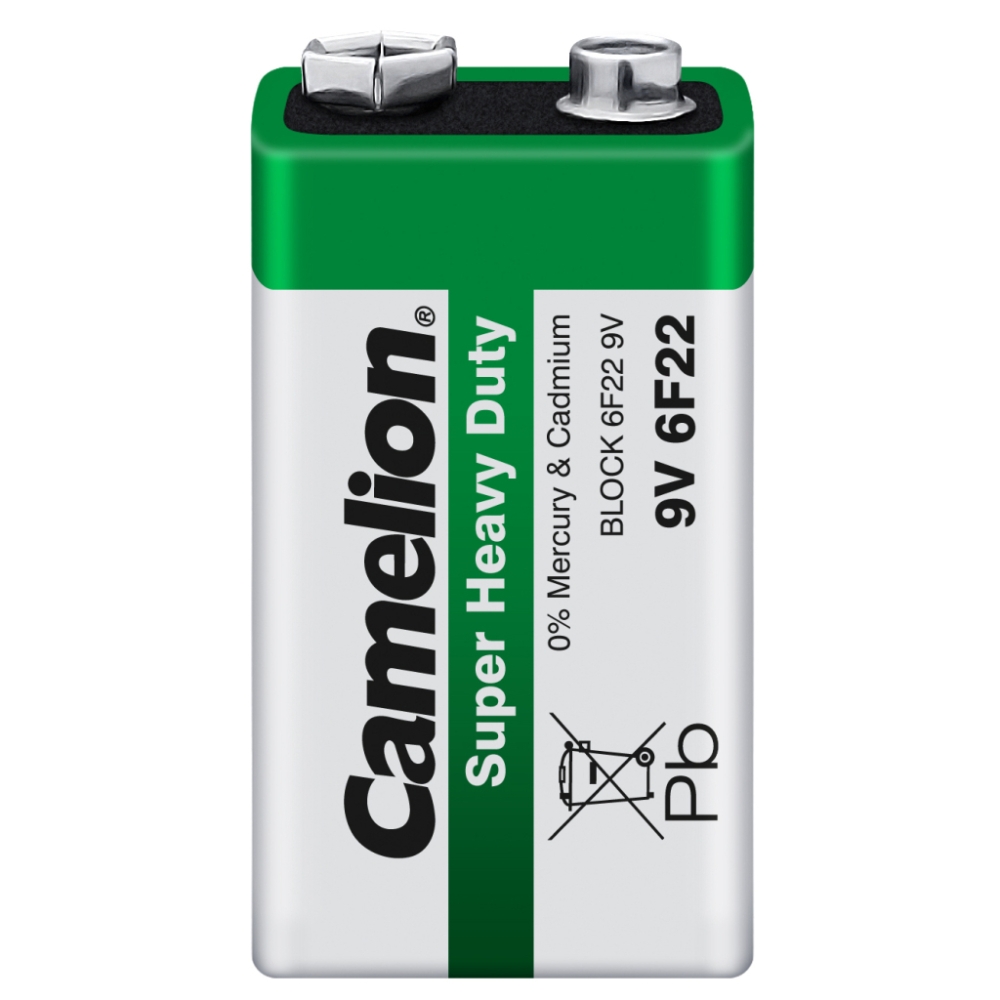 Camelion 6F22 9V Super Heavy Duty Green*1 (6F22-SP1G)