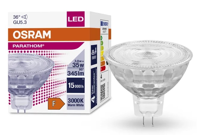 в продажу Світлодіодна лампа Osram LED MR16 12V 3.8W 3000K GU5.3 (4058075796652) - фото 3