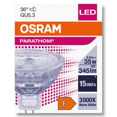 Светодиодная лампа Osram LED MR16 12V 3.8W 3000K GU5.3 (4058075796652) отзывы - изображения 5
