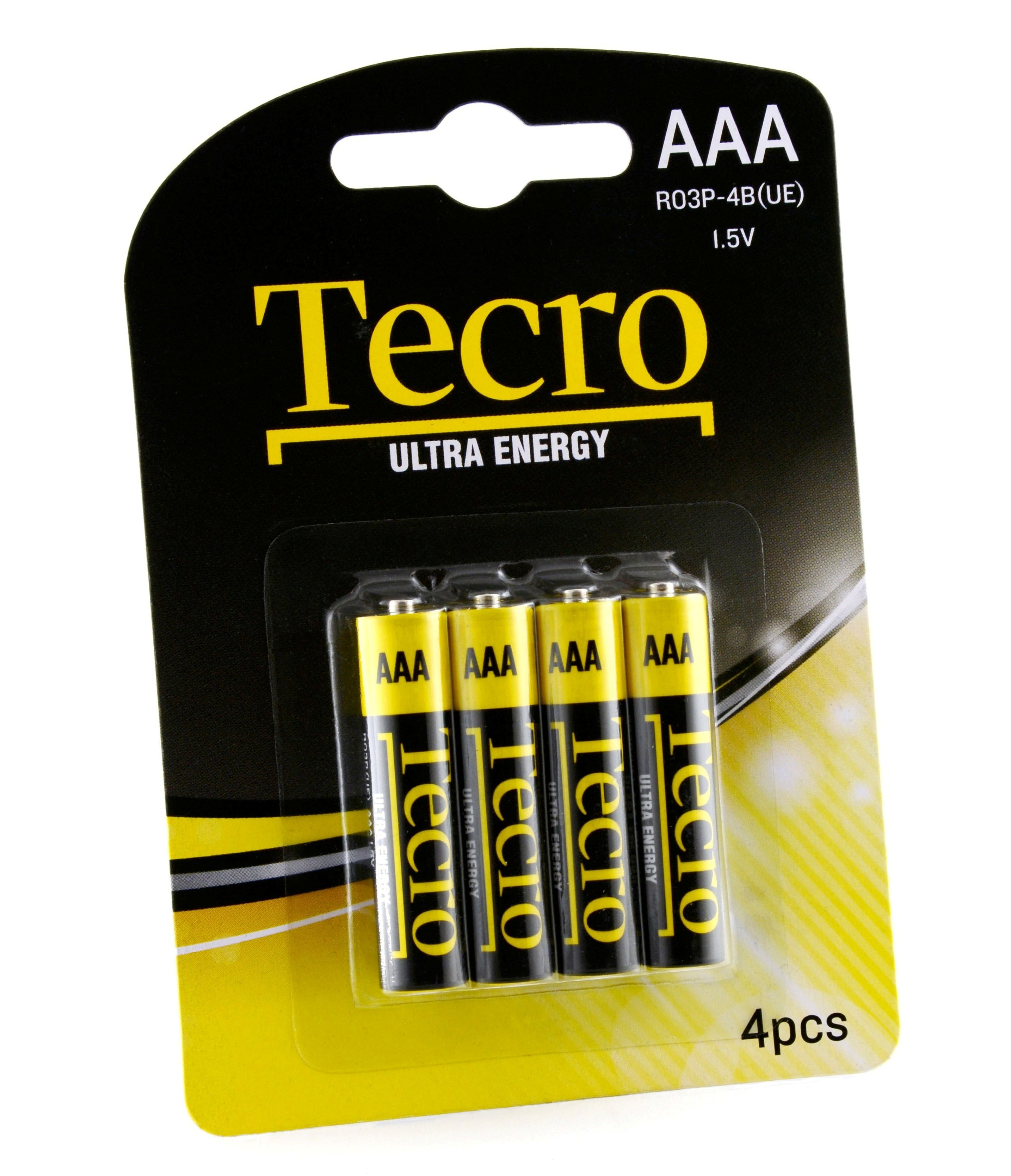 Характеристики батарейка Tecro Ultra Energy AAA/LR03 BL 4 шт