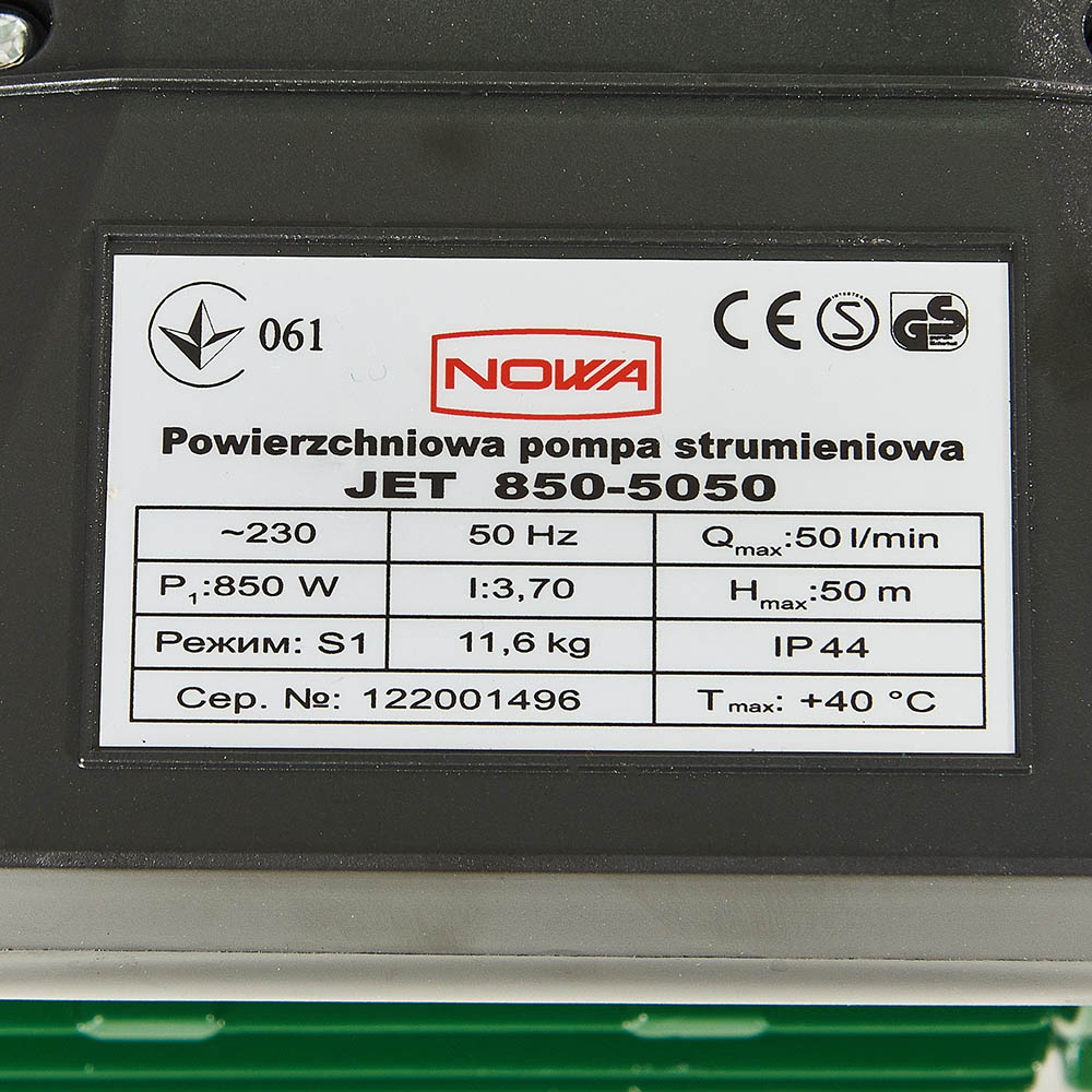 Свердловинний насос Nowa JET 850-5050 характеристики - фотографія 7