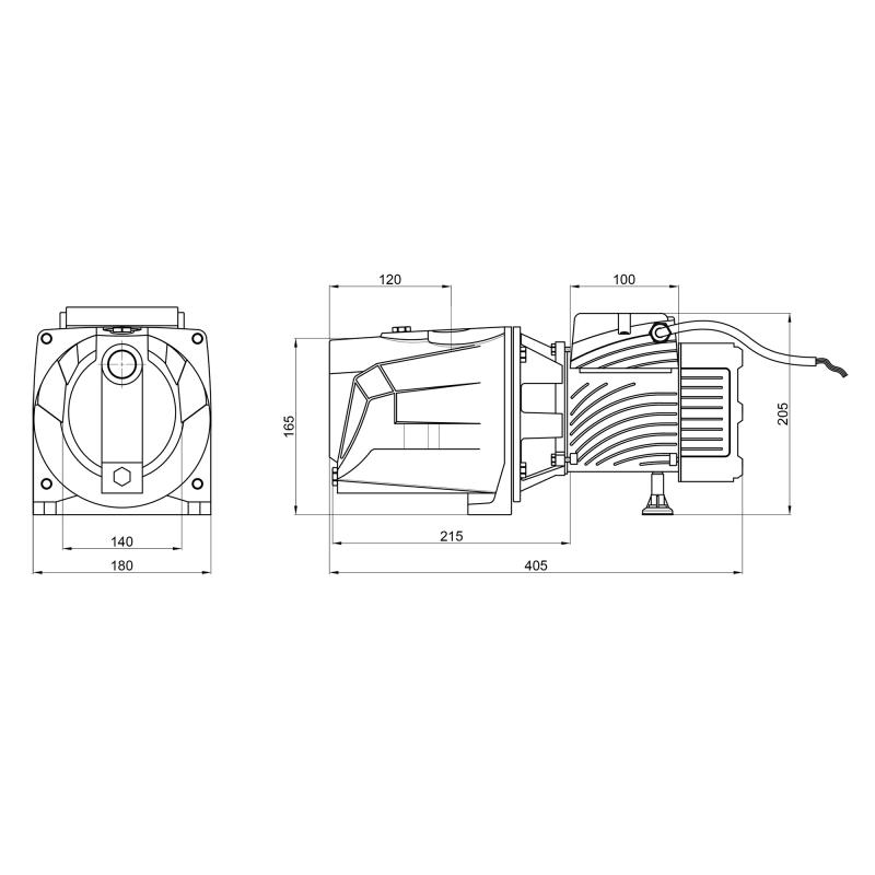 Pumpman TJSW/10M Габаритные размеры