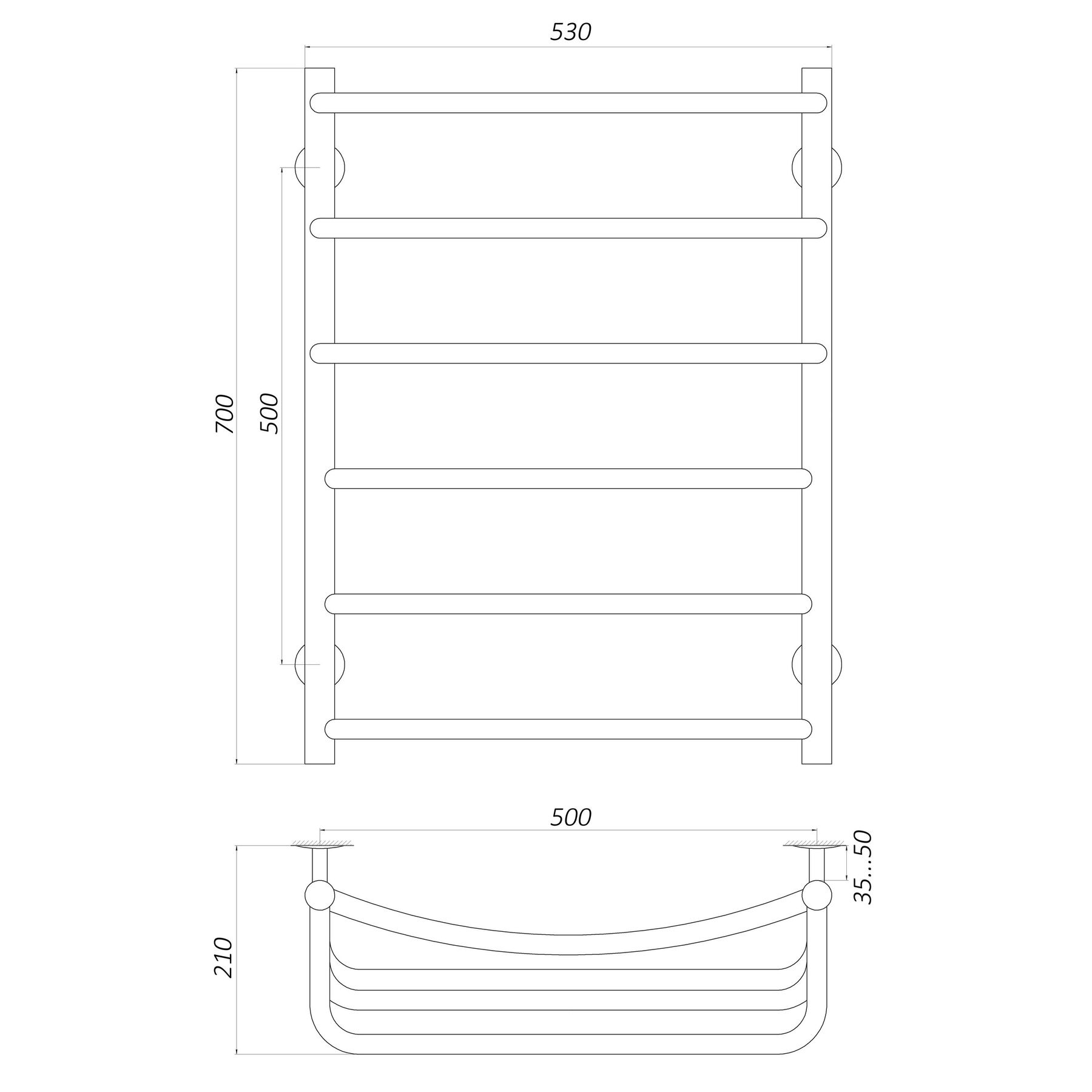 Unio LKD ER 700-500-6 Габаритні розміри