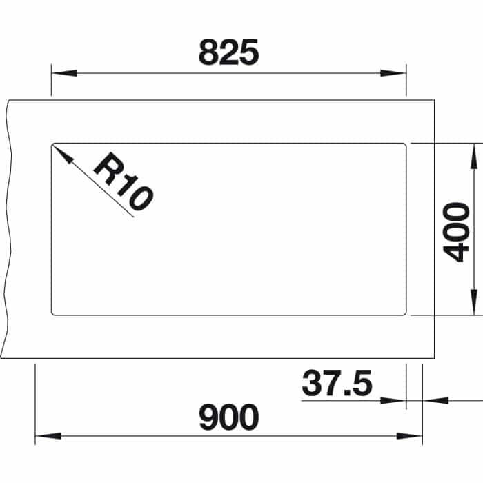 Blanco SUBLINE 480/320-U (523585) Габаритные размеры