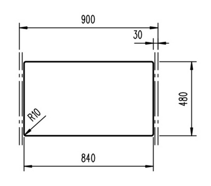 Teka STONE 90 B-TG 2 B (115260000) Габаритные размеры