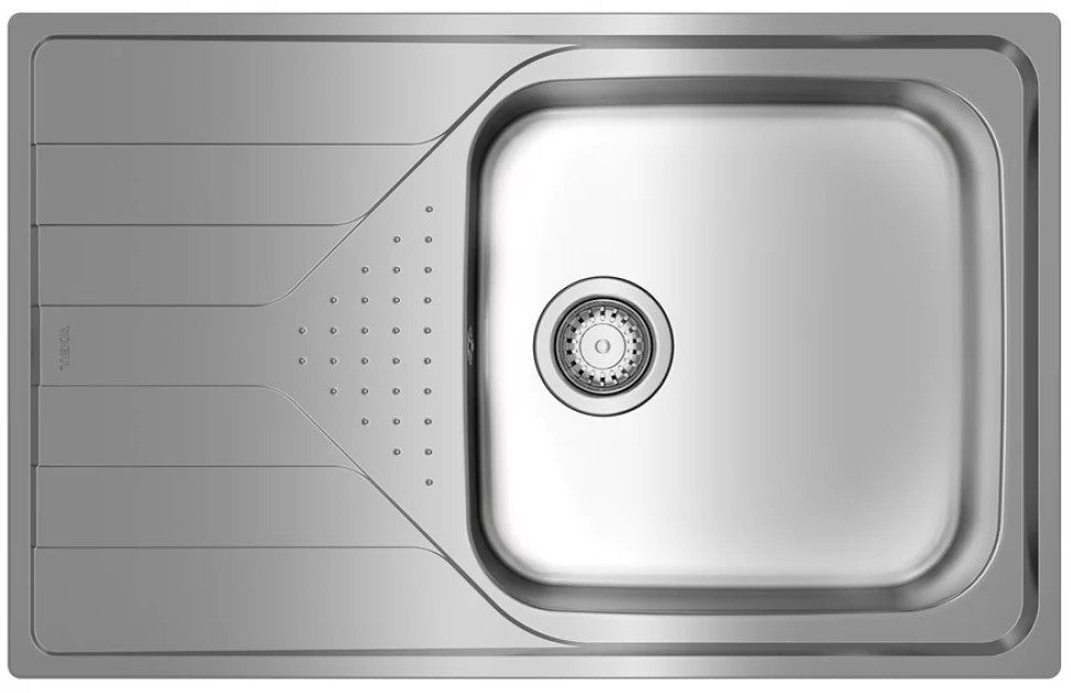 Кухонная мойка длина 500 мм Teka UNIVERSE 50 1B 1D MAX (115110020) Полірована