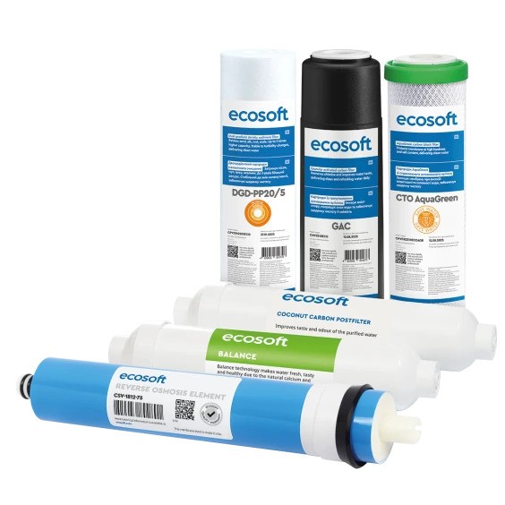в продаже Годовой запас картриджей для фильтра обратного осмоса Ecosoft P`URE Balance и SENSE (CHV11PUREBAL) - фото 3
