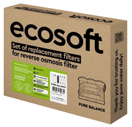 Годовой запас картриджей для фильтра обратного осмоса Ecosoft P`URE Balance и SENSE (CHV11PUREBAL) отзывы - изображения 5