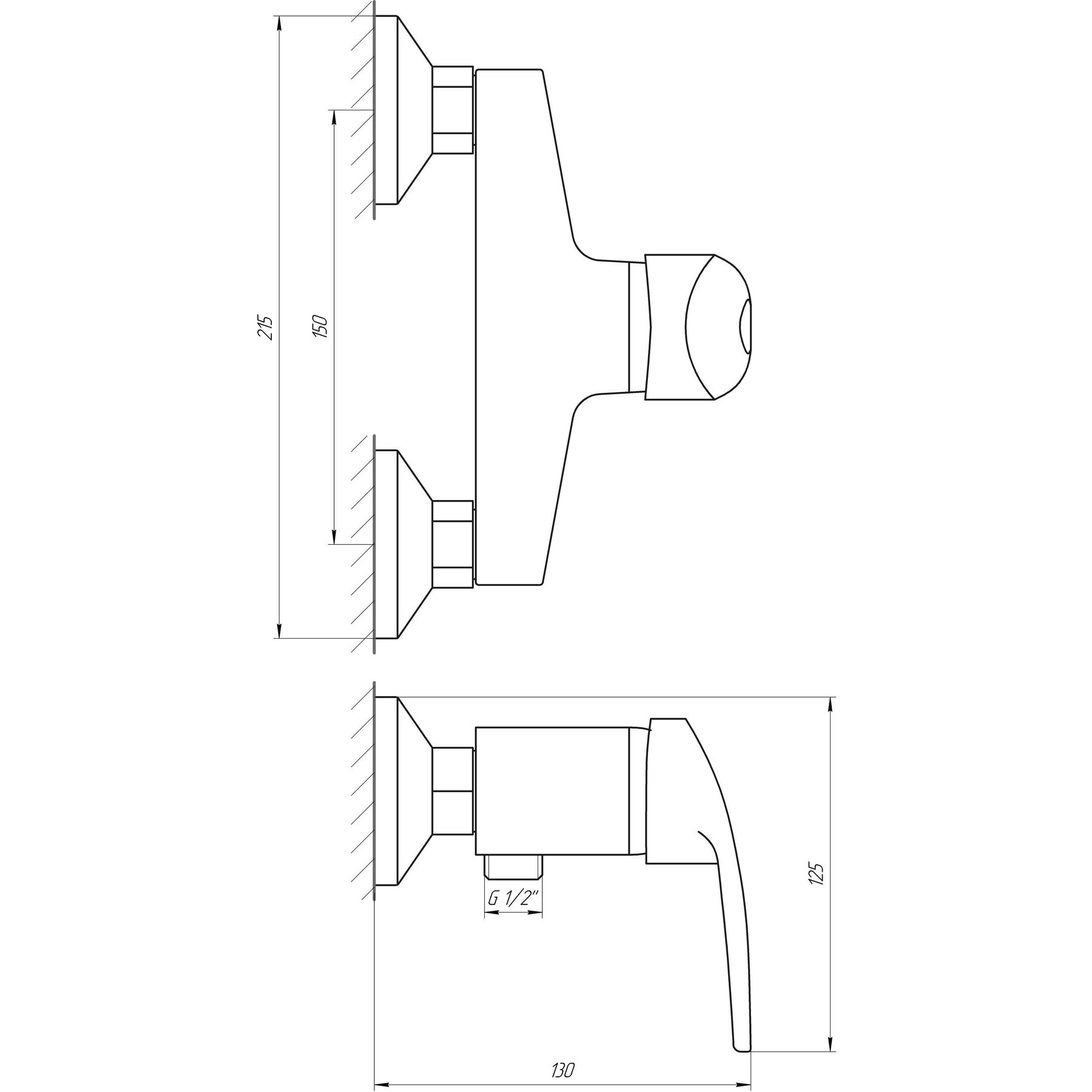 Globus Lux Caprice GLCA-0105N Габаритні розміри