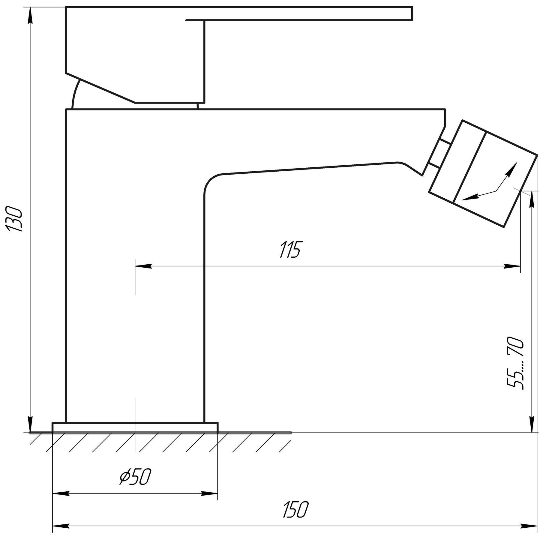 Topaz Barts TB 07601-H36 Габаритні розміри