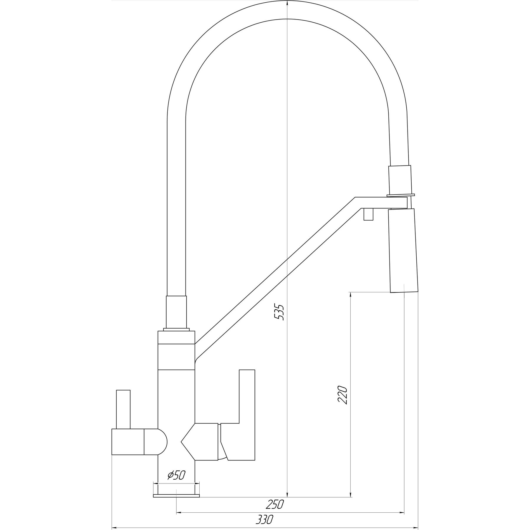 Topaz Zara Tz 8812-H24-S Габаритные размеры