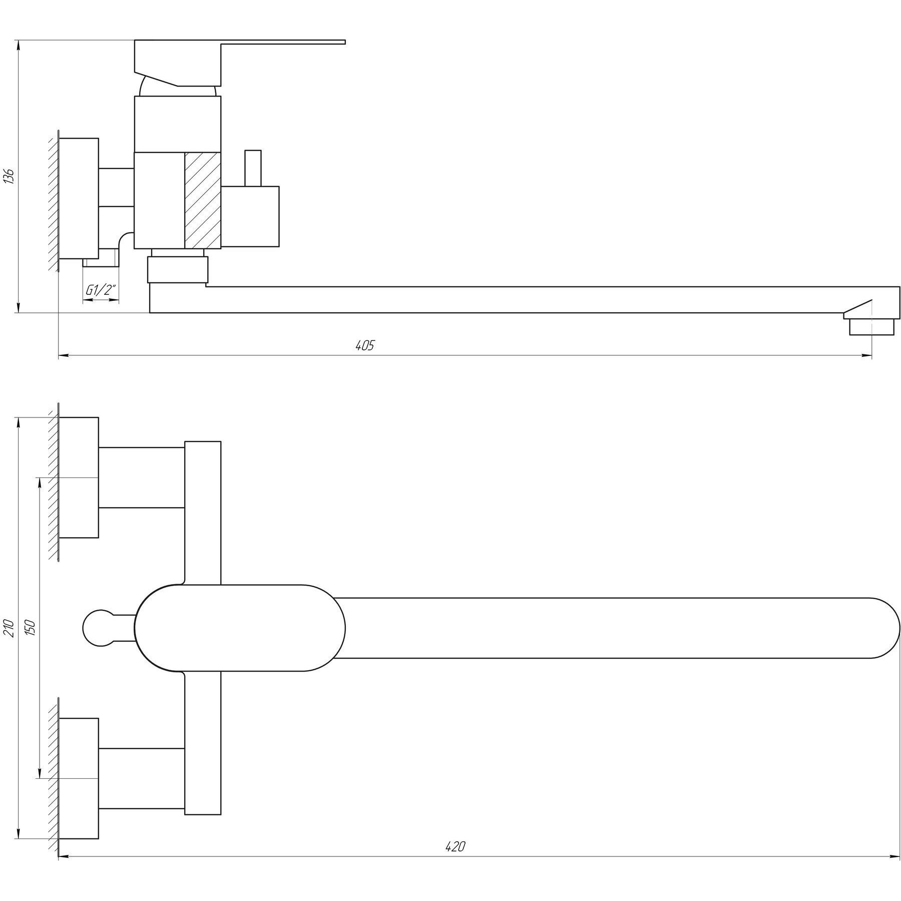 Topaz Barts TB 07116-H36 Габаритні розміри